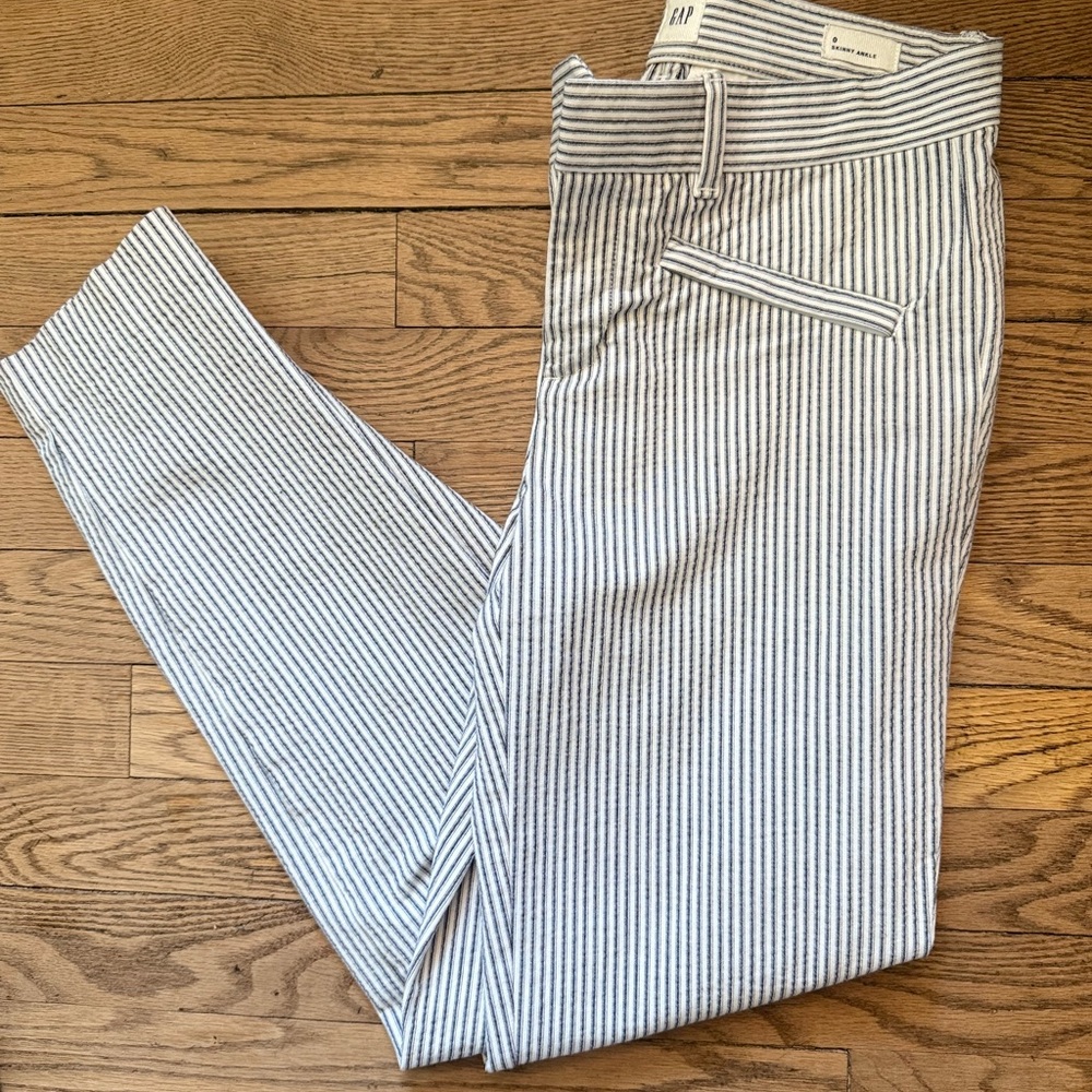 Gap Striped Navy and White Pants